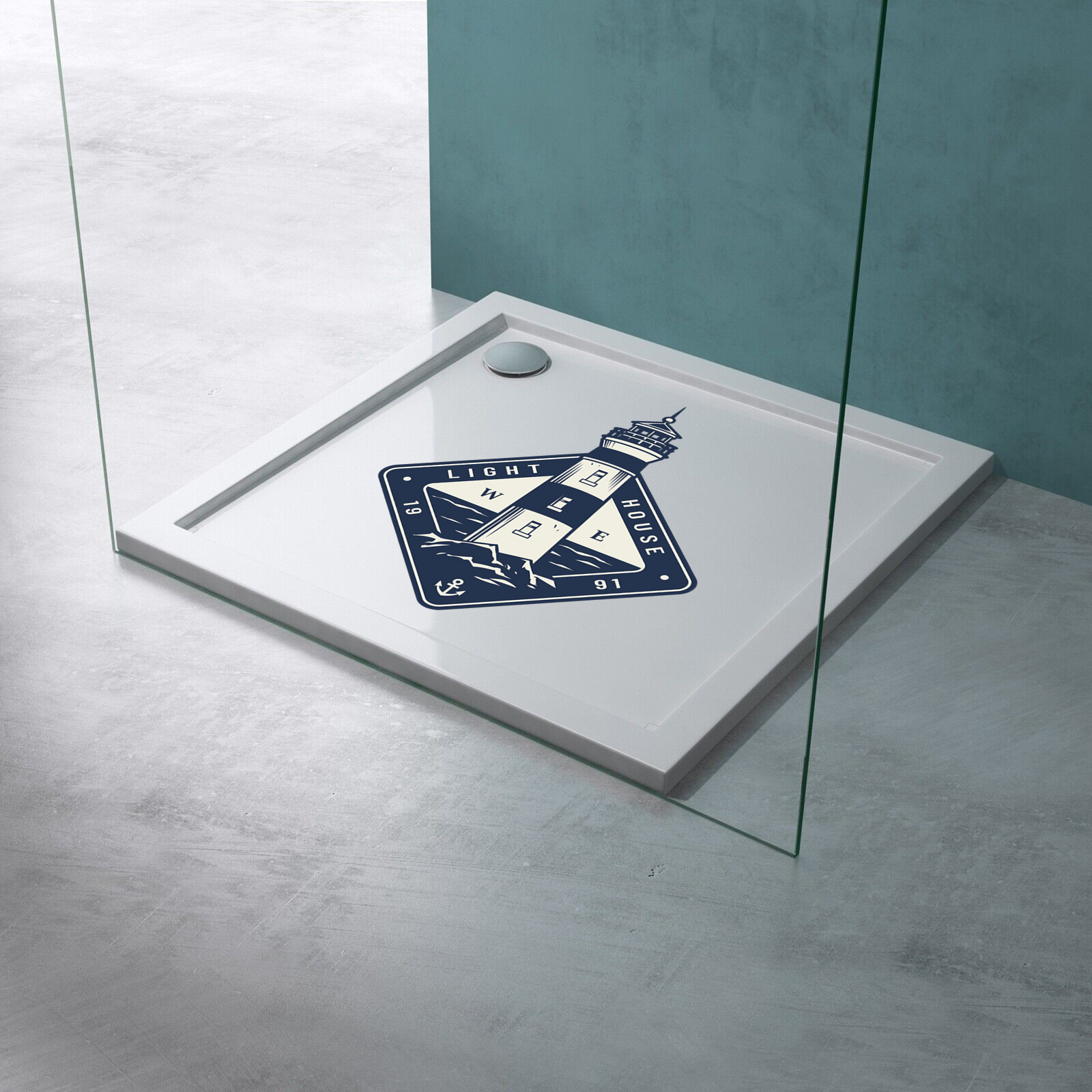 Anti Rutschmatte Motiv "Leuchtturm"  