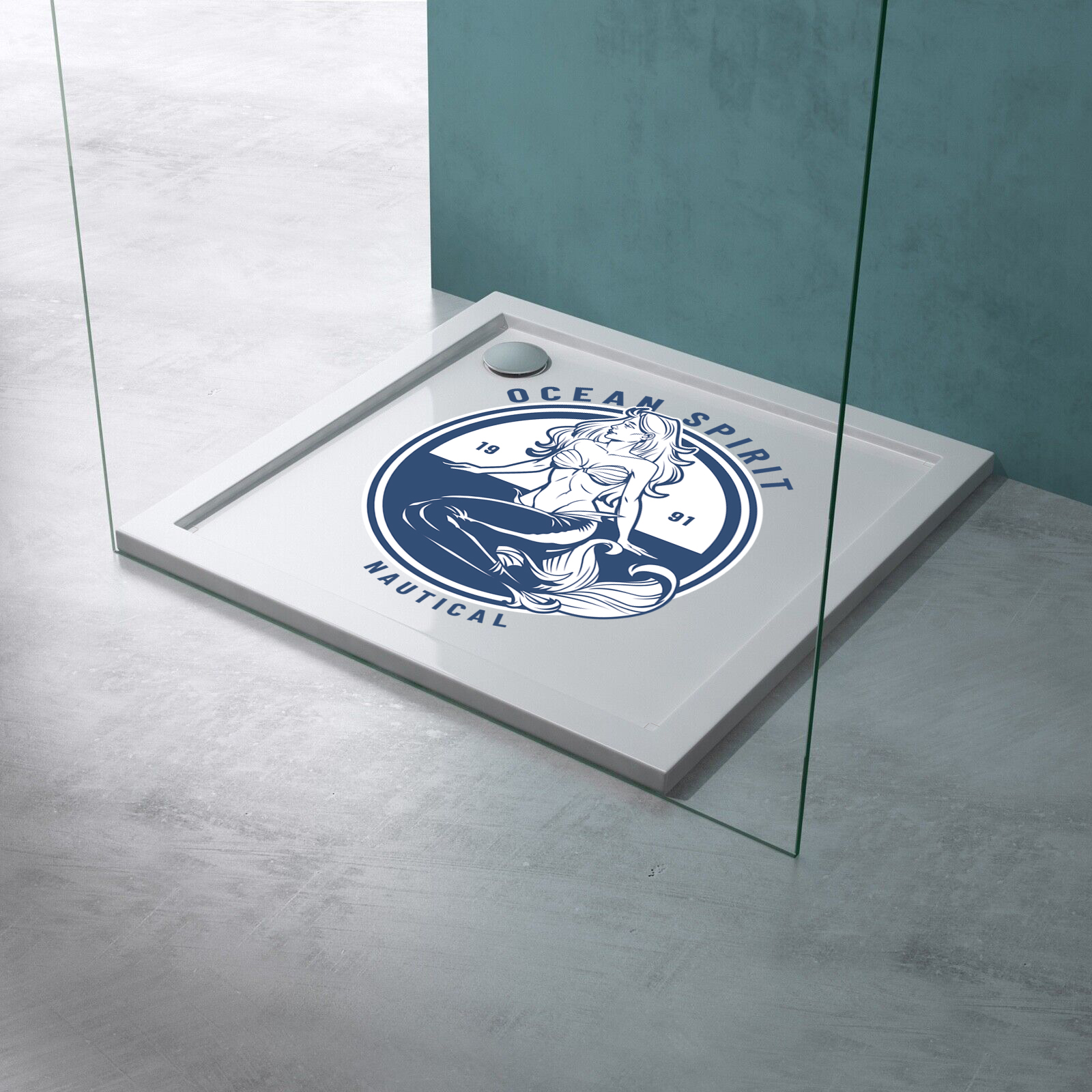 Anti Rutschmatte Motiv "Logo Meerjungfrau"